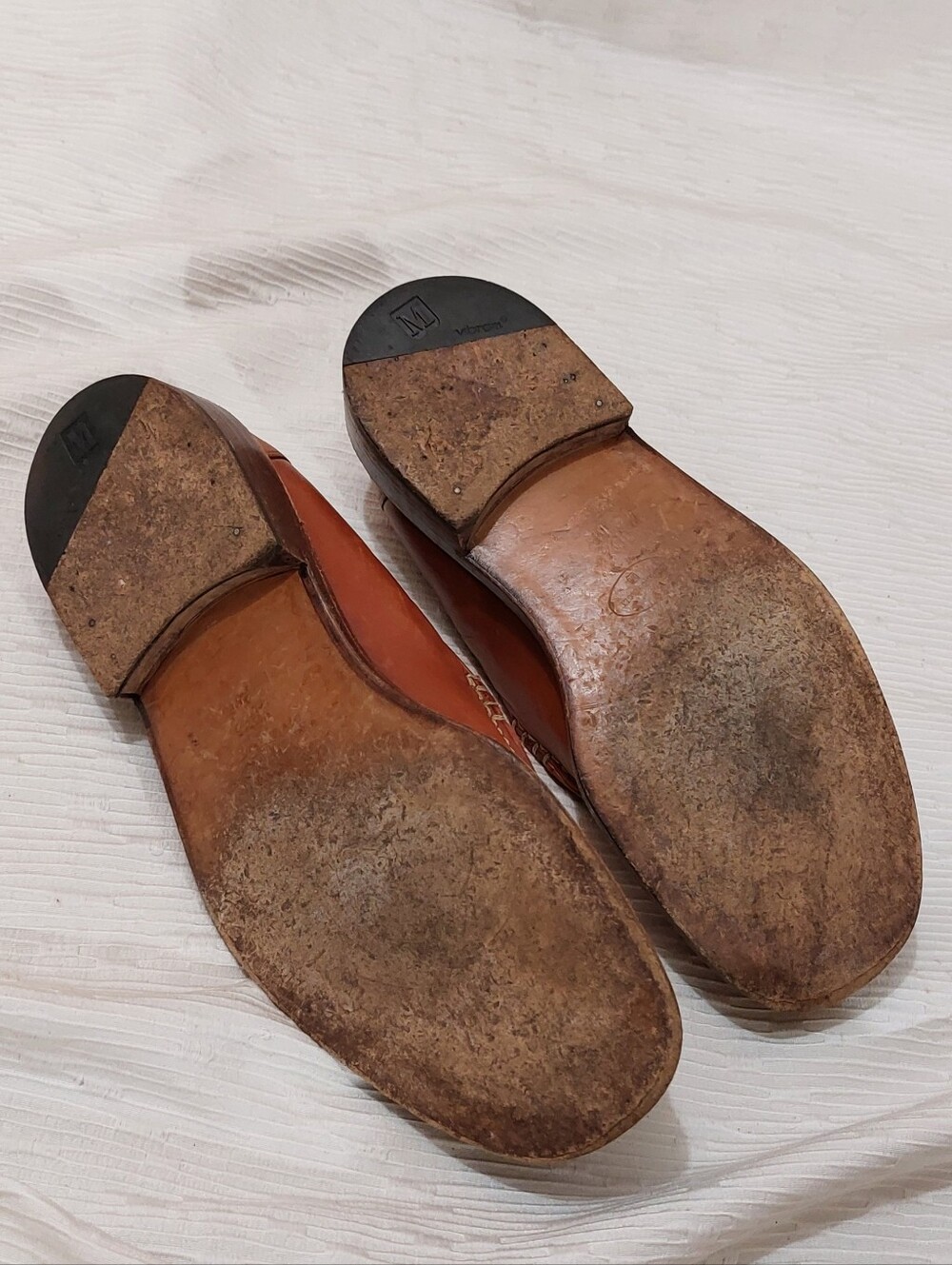 Bruno Magli Italian Men's Leather Loafers in Cognac Size 10.5 - Picture 7 of 13